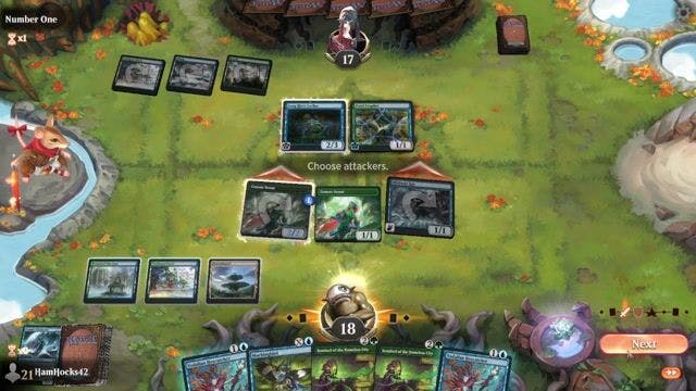 Watch MTG Arena Video Replay - Simic Merfolks by HamHocks42 VS Rogue by Number One - Standard Play