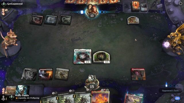 Watch MTG Arena Video Replay - Mardu Aggro by Wulfy Panda VS 4 Color Phoenix by GetCountered - Timeless Traditional Ranked