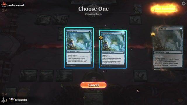 Watch MTG Arena Video Replay - GU by lifepuzzler VS GU by twoduckcubed - Premier Draft Ranked