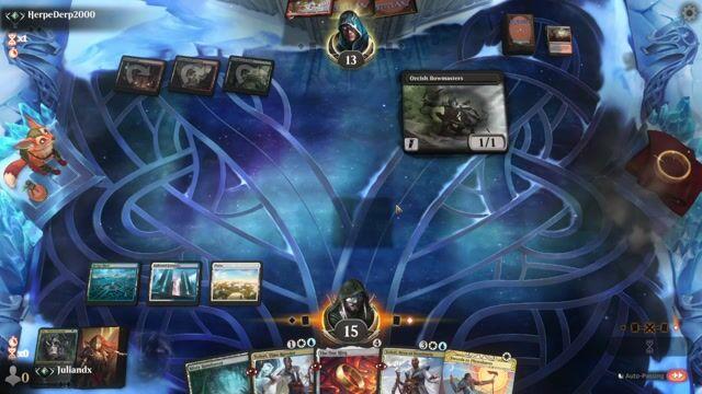 Watch MTG Arena Video Replay - Bant Control by Juliandx VS Rogue by HerpeDerp2000 - Timeless Traditional Ranked