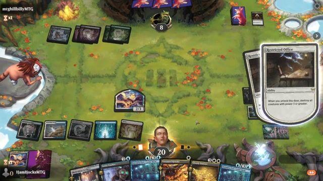 Watch MTG Arena Video Replay - Azorius Rooms by HamHocksMTG VS Golgari Poison by mtghillbillyMTG - Standard Play