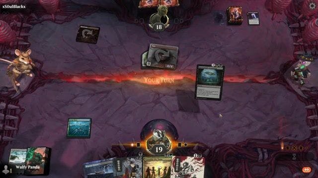 Watch MTG Arena Video Replay - Show and Tell by Wulfy Panda VS Jund Midrange by xS0ulBlackx - Timeless Challenge Match