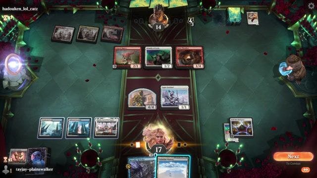 Watch MTG Arena Video Replay - Azorius Artifacts by tayjay-plainswalker VS Boros Aggro by hadouken_lol_catz - Historic Play