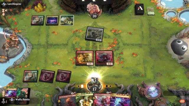 Watch MTG Arena Video Replay -  by Wulfy Panda VS Naya Rabbits by LateDiogene - Standard Traditional Ranked