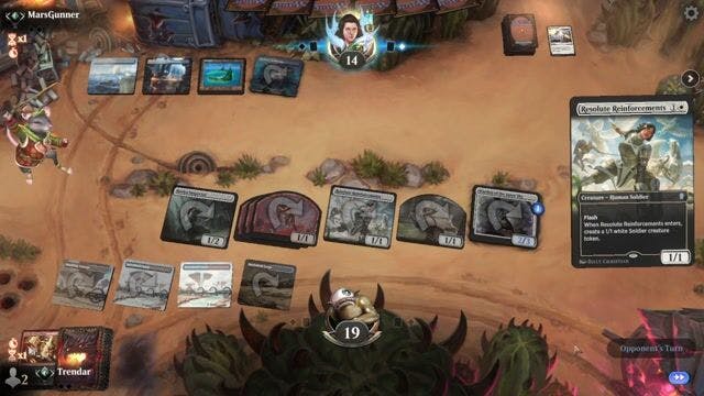 Watch MTG Arena Video Replay -  by Trendar VS Azorius Mill by MarsGunner - Standard Traditional Ranked