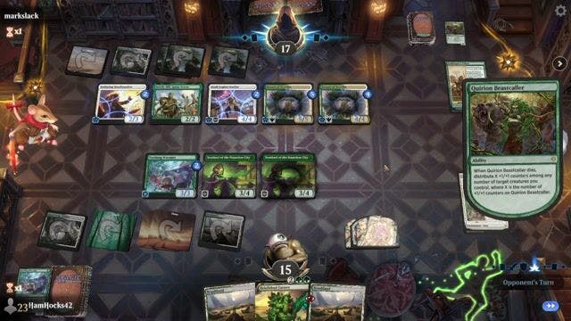 Watch MTG Arena Video Replay - Selesnya Artifacts by HamHocks42 VS Rogue by markslack - Standard Play