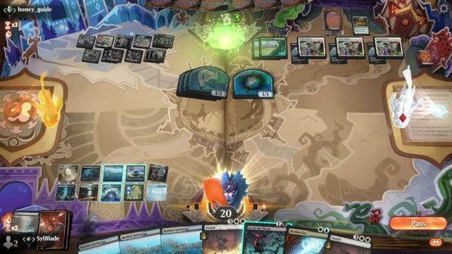 Watch MTG Arena Video Replay - Esper Control by SylBlade VS Domain Ramp by honey_guide - Standard Traditional Ranked