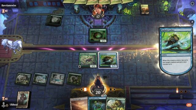 Watch MTG Arena Video Replay - Simic Frogs by Ukhozi VS Rogue by Bavrianswiss - Standard Play