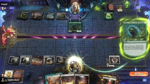 Watch MTG Arena Video Replay - Orzhov Control by HamHocks42 VS Sultai Vinelasher by Zuqual - Standard Play