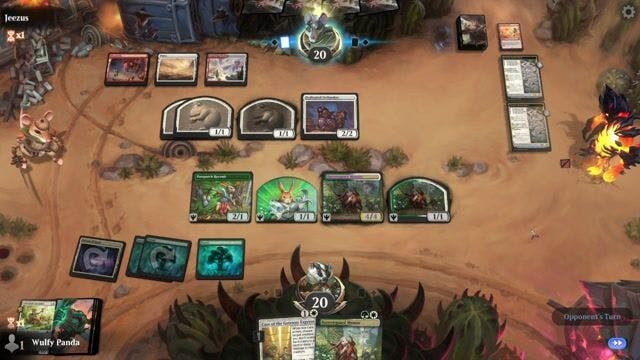 Watch MTG Arena Video Replay - Selesnya Rabbits by Wulfy Panda VS Boros Aggro by Jeezus - Alchemy Event