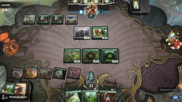 Watch MTG Arena Video Replay - Gruul Deserts by MTGBudgetBrew VS Selesnya Counters by Gizladlo - Historic Play