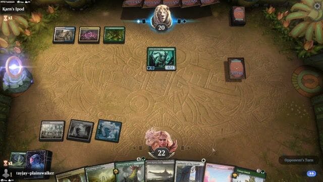 Watch MTG Arena Video Replay -  by tayjay-plainswalker VS Gates by Karn's Ipod - Historic Play