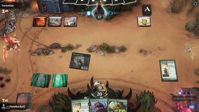 Watch MTG Arena Video Replay - Mono Green Counters by HamHocks42 VS Boros Convoke by YorionSan - Standard Play