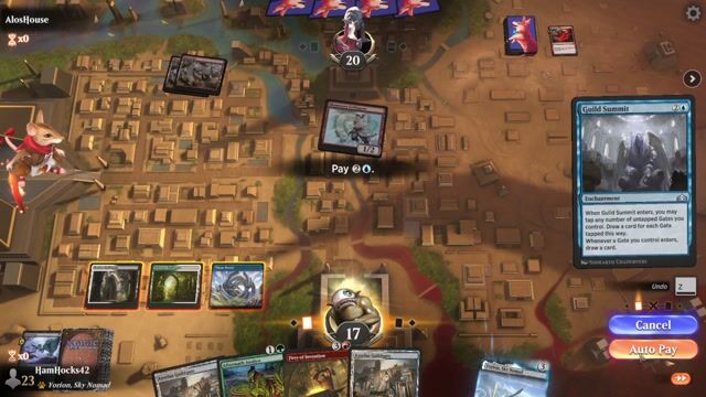 Watch MTG Arena Video Replay - 4 Color Scapeshift by HamHocks42 VS Red Deck Wins by AlosHouse - Explorer Play