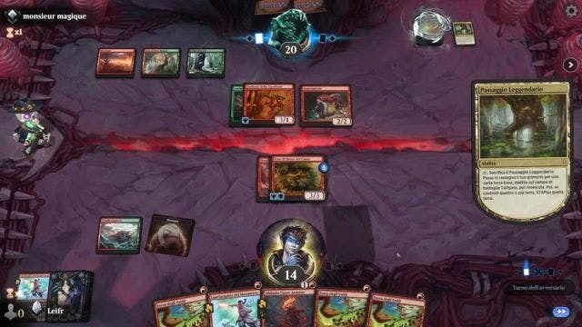 Watch MTG Arena Video Replay - Gruul Prowess by Leifr VS Jund Aggro by monsieur magique - Standard Ranked