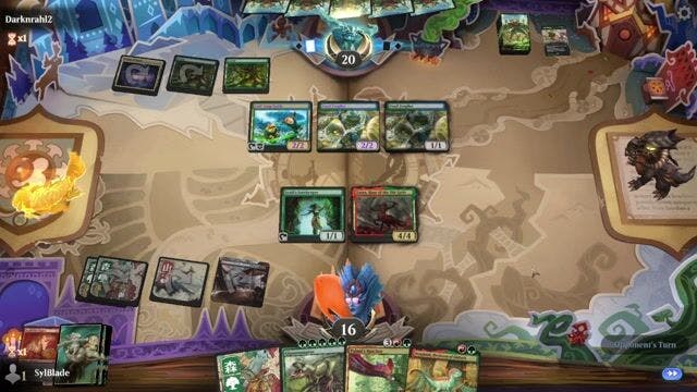 Watch MTG Arena Video Replay - Gruul Dinos by SylBlade VS Bant Midrange by Darknrahl2 - Alchemy Play