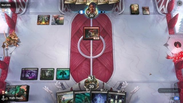 Watch MTG Arena Video Replay -  by Wulfy Panda VS Jund Aggro by SkyC00L - Standard Play