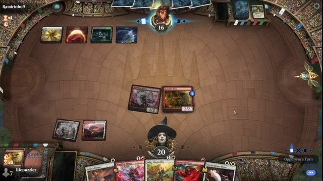 Watch MTG Arena Video Replay - Boros Mice by lifepuzzler VS Domain Ramp by Ramirinho9 - Standard Tournament Match