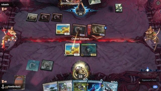 Watch MTG Arena Video Replay - Simic Merfolks by HamHocks42 VS Boros Mice by Adam0r - Standard Play