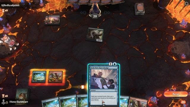 Watch MTG Arena Video Replay - Izzet Oracle by Diana Darkheart VS Rogue by KilledbyaRabbit - Timeless Play