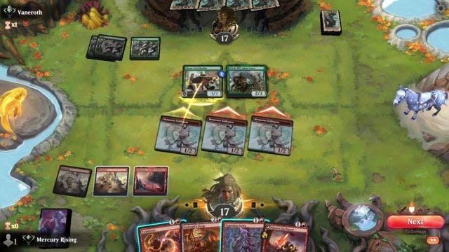 Watch MTG Arena Video Replay - Red Deck Wins by Mercury Rising VS Mono Green by Vaneroth - Standard Ranked