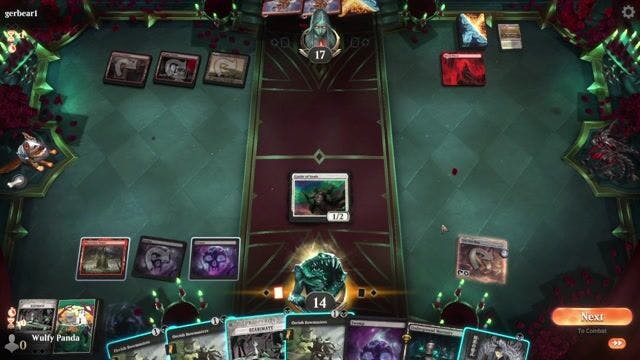 Watch MTG Arena Video Replay - Golgari Reanimator by Wulfy Panda VS Boros Energy by gerbear1 - Timeless Qualifier Play-In