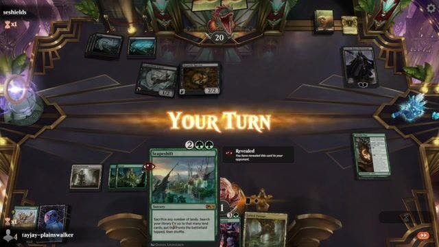 Watch MTG Arena Video Replay - Simic Landfall by tayjay-plainswalker VS Mono Black by seshields - Historic Play