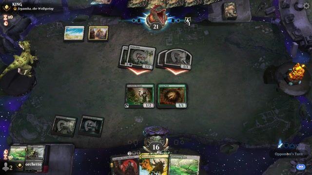 Watch MTG Arena Video Replay - Golgari Yawgmoth by orchetto VS Mardu Energy by KING - Timeless Traditional Ranked