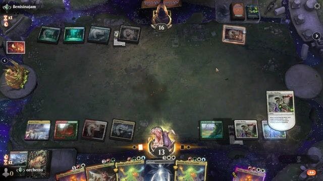 Watch MTG Arena Video Replay - 4 Color Omnath by orchetto VS Simic Eldrazi by Benisinajam - Timeless Traditional Ranked