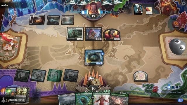 Watch MTG Arena Video Replay - Sultai Reanimator by HamHocks42 VS Orzhov Midrange by ma7rs - Standard Challenge Match