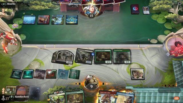 Watch MTG Arena Video Replay - Temur Adventures by HamHocks42 VS Izzet Phoenix by Boucho - Explorer Traditional Ranked