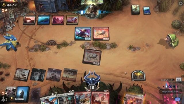 Watch MTG Arena Video Replay - BRW by Germán VS RU by あんろく - Quick Draft Ranked