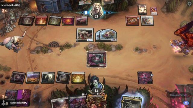 Watch MTG Arena Video Replay - Mardu Midrange by HamHocksMTG VS Boros Convoke by MythicMikeMTG - Standard Play