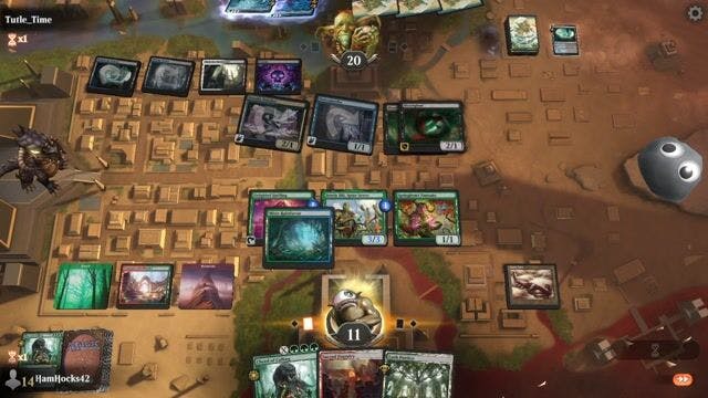 Watch MTG Arena Video Replay - Bant Nadu by HamHocks42 VS Tainted Pact by Tutle_Time - Timeless Play