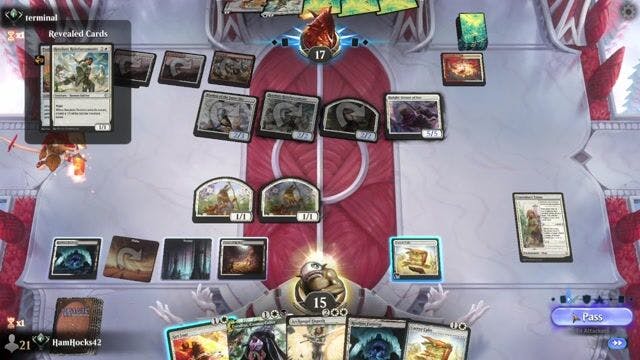 Watch MTG Arena Video Replay - Orzhov Midrange by HamHocks42 VS Boros Convoke by terminal - Standard Ranked