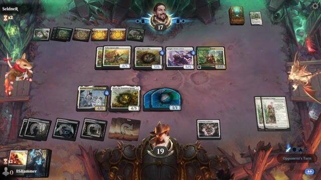 Watch MTG Arena Video Replay -  by BSHammer VS Selesnya Rabbits by SeldneR - Standard Play