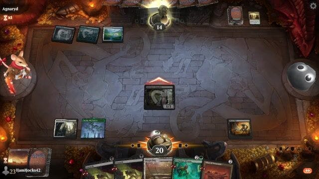 Watch MTG Arena Video Replay -  by HamHocks42 VS 4 Color Show and Tell by Agnaryd - Timeless Play