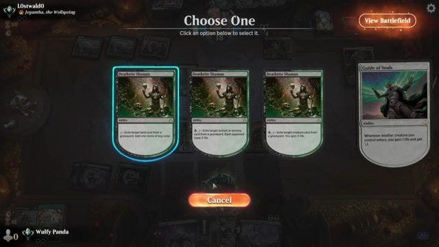 Watch MTG Arena Video Replay - Golgari Reanimator by Wulfy Panda VS Boros Energy by L0stwald0 - Timeless Traditional Ranked