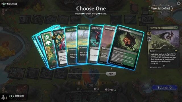 Watch MTG Arena Video Replay - Rogue by SylBlade VS Domain Ramp by SkiLwrAp - Standard Traditional Ranked