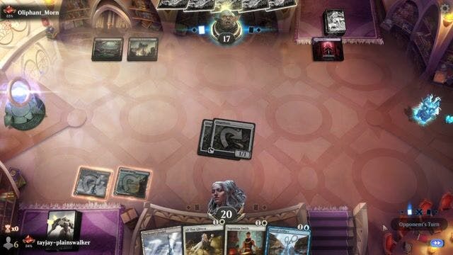 Watch MTG Arena Video Replay - Azorius Artifacts by tayjay-plainswalker VS Mono Black Discard by Oliphant_Morn - Historic Ranked