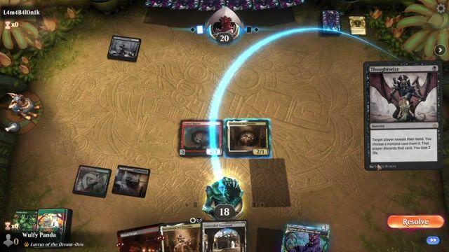 Watch MTG Arena Video Replay - 4 Color Samwise by Wulfy Panda VS Rogue by L4m4B4l0n1k - Historic Play