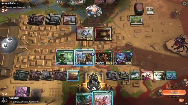 Watch MTG Arena Video Replay - Halana and Alena, Partners by Grindalf VS Firesong and Sunspeaker by AntonellaClerici - Historic Brawl