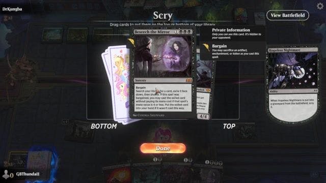 Watch MTG Arena Video Replay - Mono Black  by GBThundaII VS Simic Poison by DrKungba - Standard Play