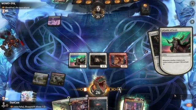 Watch MTG Arena Video Replay - Anim Pakal, Thousandth Moon by DanCam VS Sheoldred, the Apocalypse by MOMO-INK - MWM Historic Brawl