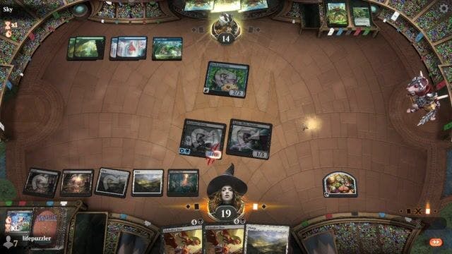 Watch MTG Arena Video Replay -  by lifepuzzler VS Bant Gifts by Sky - Standard Tournament Match