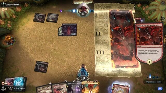 Watch MTG Arena Video Replay - Rakdos Storm by SryImToxic VS Rakdos Storm by janklord2358 - Timeless Ranked