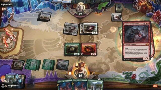 Watch MTG Arena Video Replay - Gruul Surprise by BSHammer VS Mono White Midrange by BigBubbs72 - Standard Play