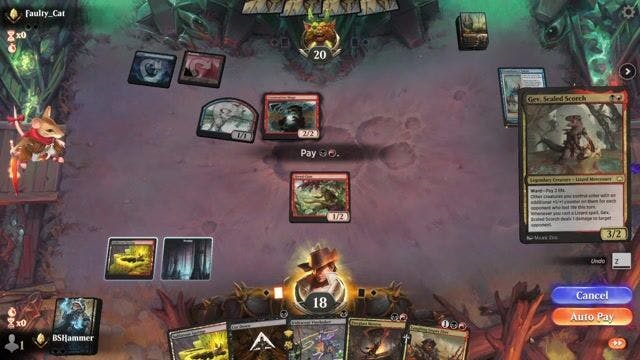 Watch MTG Arena Video Replay -  by BSHammer VS Izzet Prowess by Faulty_Cat - Standard Traditional Ranked