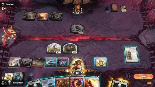 Watch MTG Arena Video Replay - Boros Control by BSHammer VS Mono Red  by SeanBarc - Standard Ranked