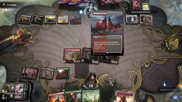 Watch MTG Arena Video Replay - Gruul Prowess by A$AP  VS Boros Aggro by Twins84 - Historic Ranked